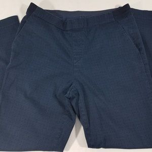 Uniqlo Blue satin ankle-length pants